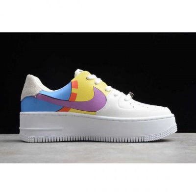 Nike Bayan Air Force 1 Sage Low Rice Zeytin Yeşili / Mor / Mavi Kaykay Ayakkabı Türkiye - 2PK11XB9